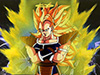 Raditz as a SSj, grinning.